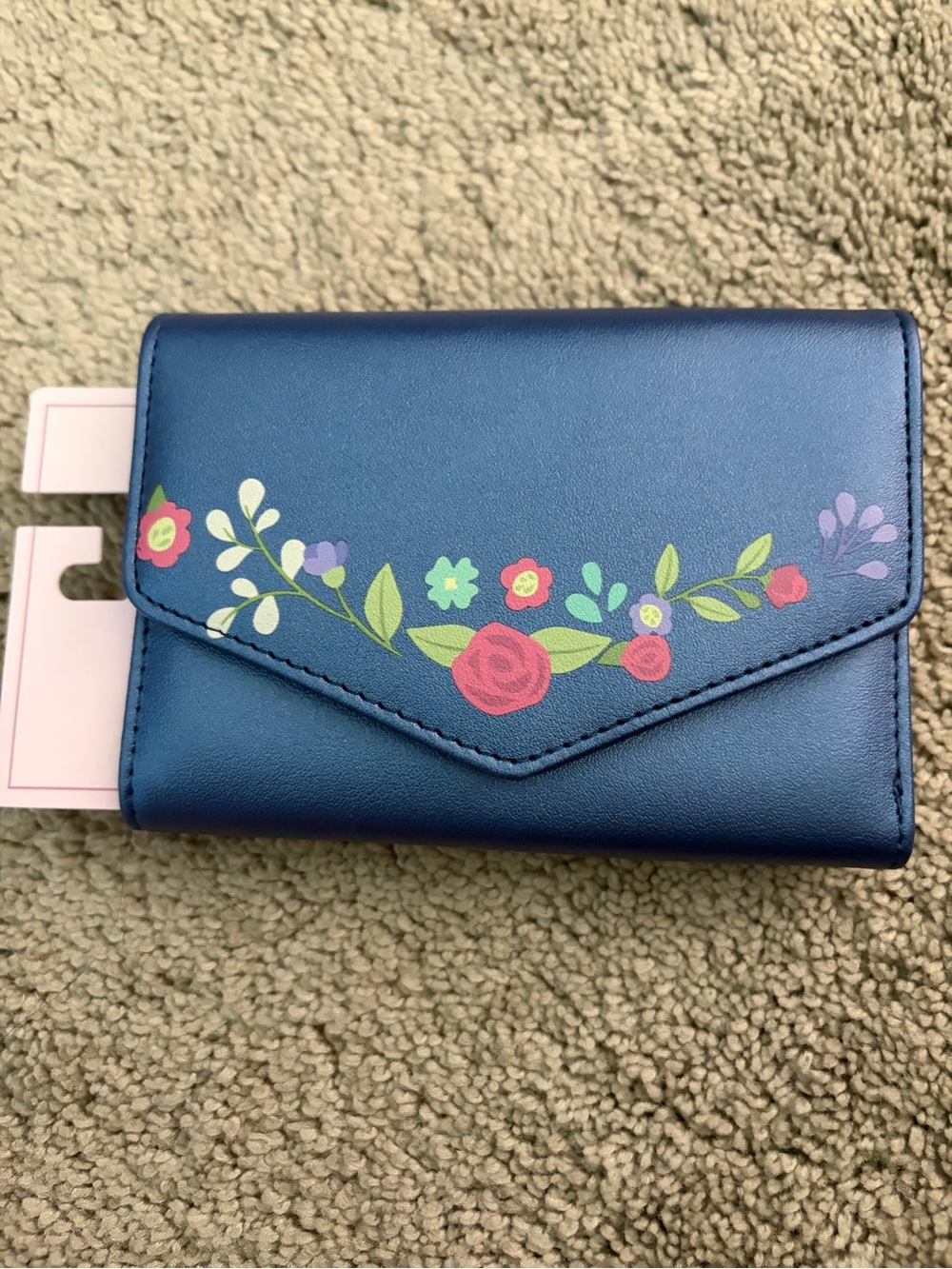 Disney Blue Floral Princess Envelope Wallet